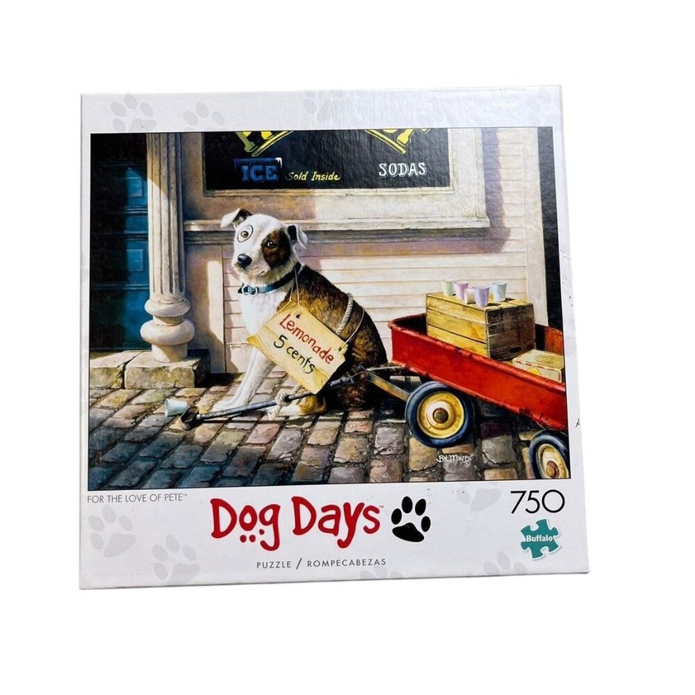 Dog Days For The Love Of Pete 750 Piece Puzzle